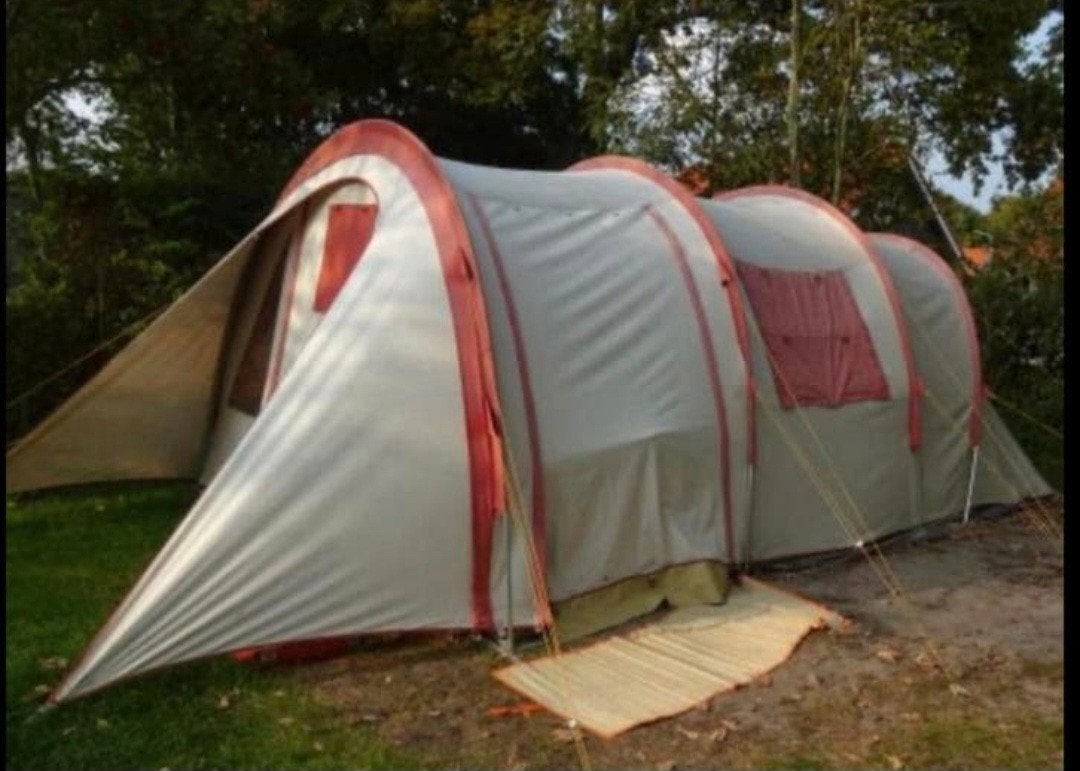 Brixen active leisure 4-persoons zwaarkatoenen tent met grot, Ophalen, Zo goed als nieuw, Tot en met 4