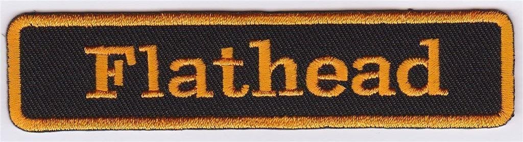 Harley Davidson Flathead patch embleem #1, Motoren, Verzenden, Nieuw