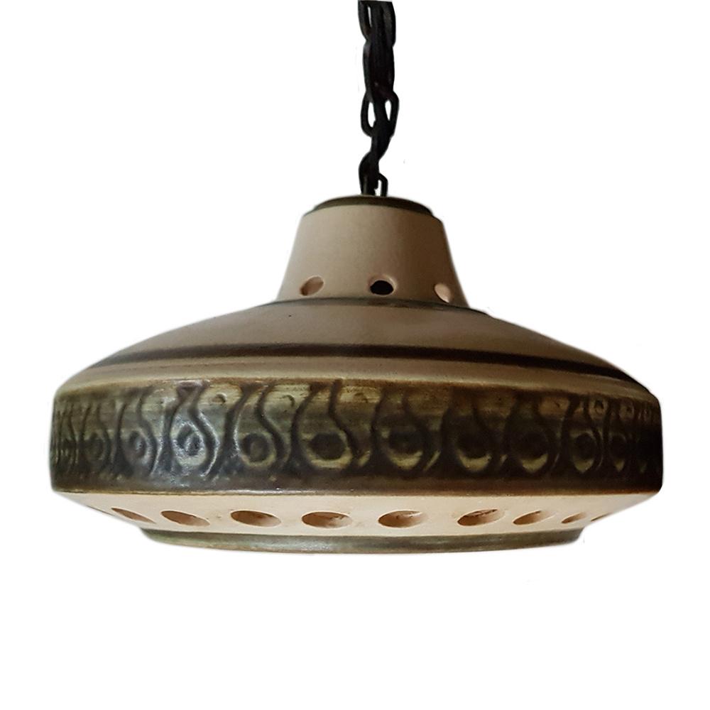 Vintage hanglamp keramiek handgemaakt, Huis en Inrichting, Lampen | Hanglampen, Overige materialen, Gebruikt, -, -