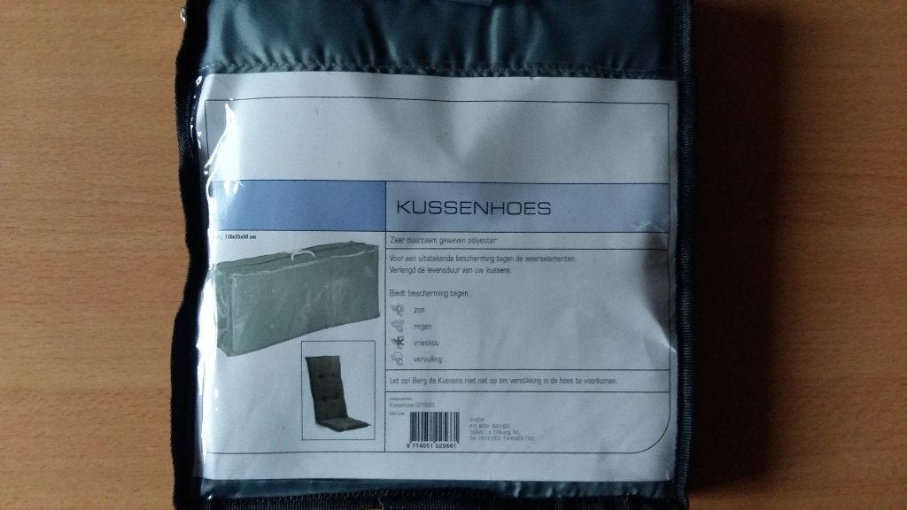 nieuwe hoes voor tuin-stoelkussens 130x35x50 (transparant), Ophalen, Nieuw