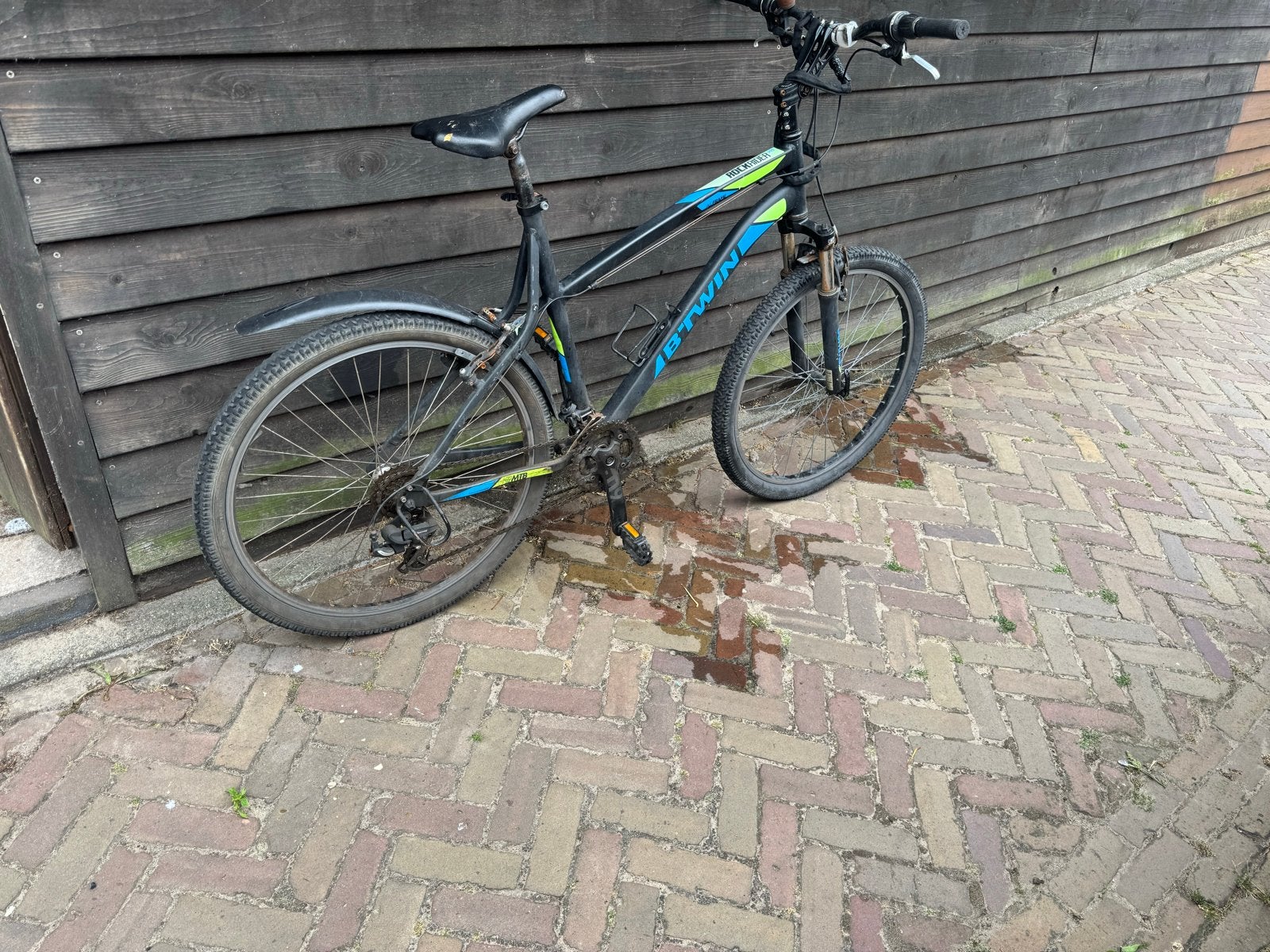 Mountainbike B'Twin Rockrider 340 - 21 versnellingen, Gebruikt, Hardtail, 49 tot 53 cm, Ophalen