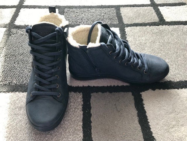 Dames winterlaarsje (maat 39), Ophalen, Ecco, Blauw, Lage of Enkellaarzen