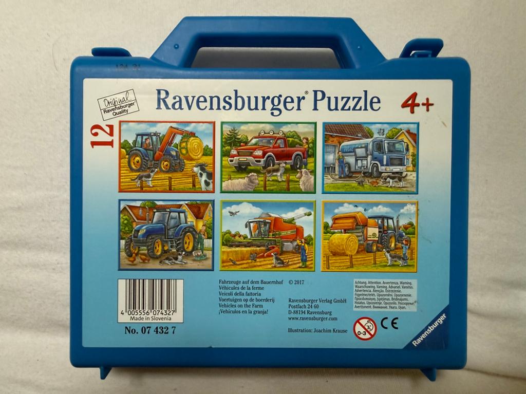 Ravensburger Boerderij Puzzel 4+ in Koffer (12 Stukjes), Ophalen, 10 tot 50 stukjes, Gebruikt, 4 tot 6 jaar