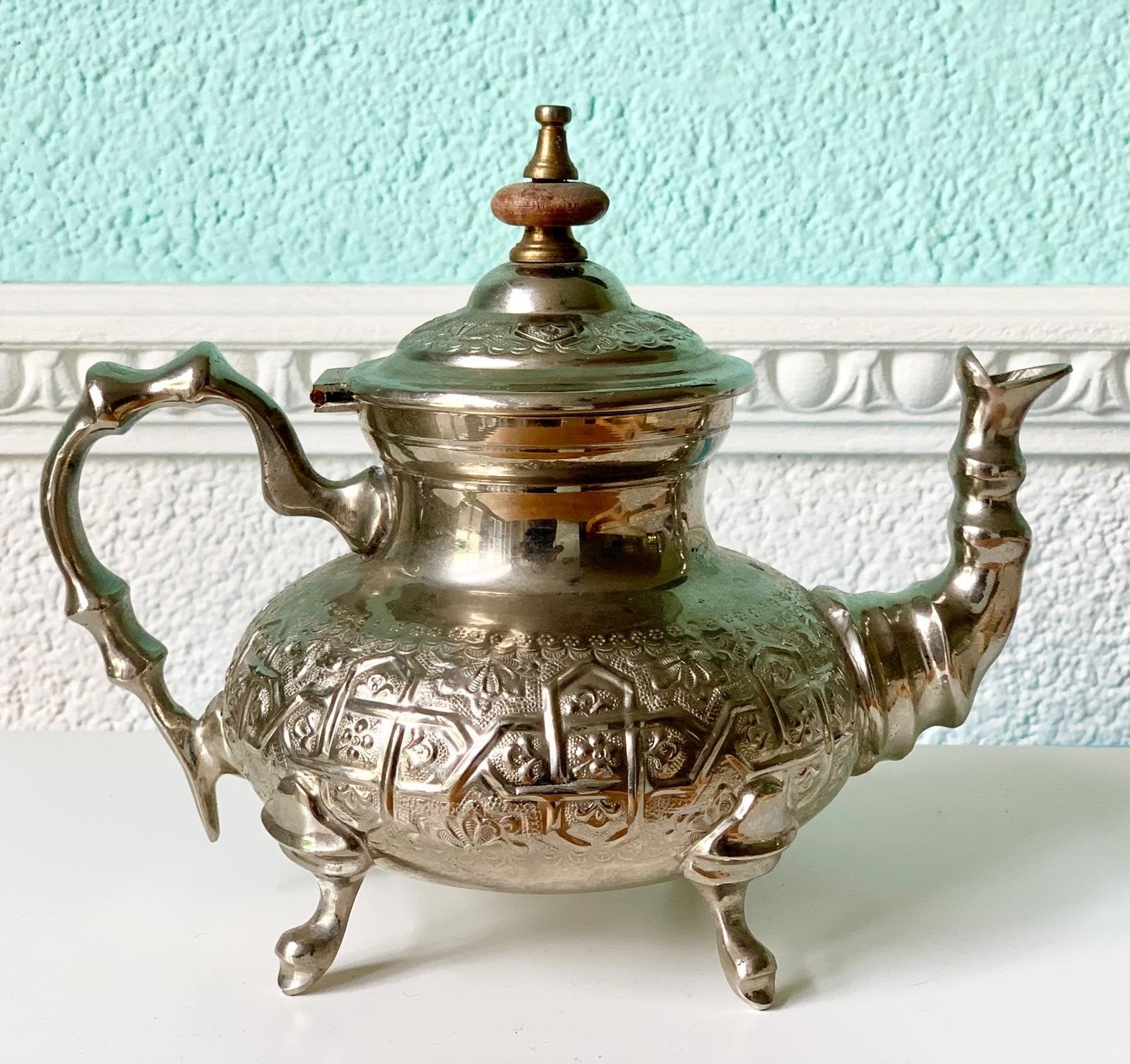 Verzilverde theepot, geen beschadigingen ca 20cm diameter, Antiek en Kunst, Ophalen of Verzenden