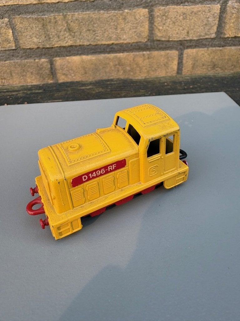 Matchbox Shunter Locomotief geel, Ophalen of Verzenden, Gebruikt, Auto