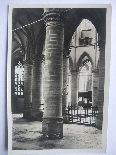 P338 Dordrecht - Interieur Groote Kerk, Verzamelen, Verzenden, 1940 tot 1960, Ongelopen, Zuid-Holland