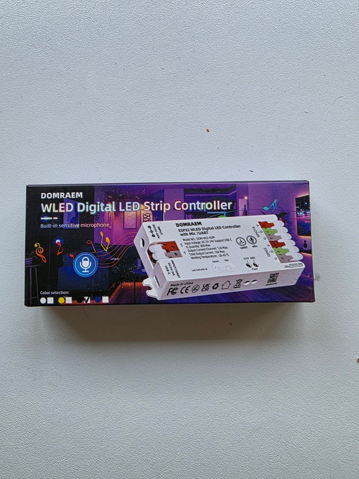 WLED Digitale LED Strip Controller - Domraem ESP32, Verzenden, Nieuw