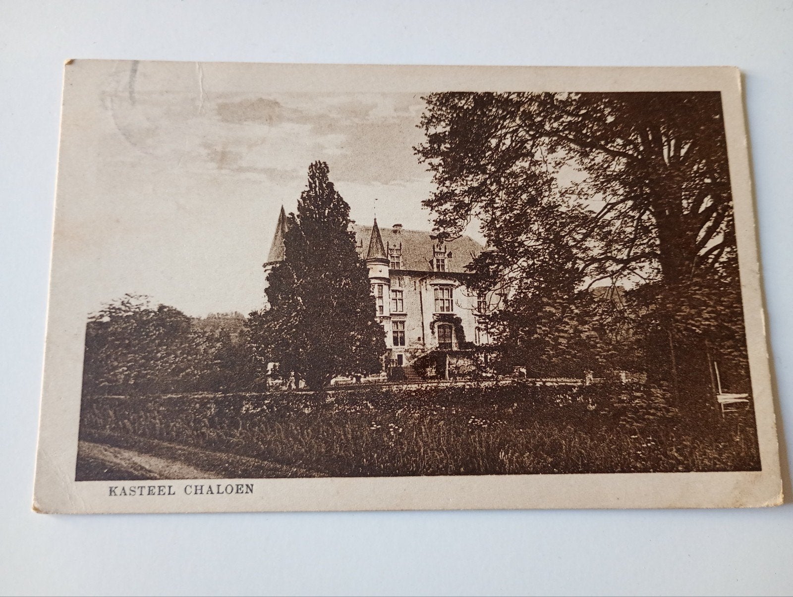 Valkenburg Kasteel Schaloen, Ophalen of Verzenden, 1920 tot 1940, Gelopen, Limburg