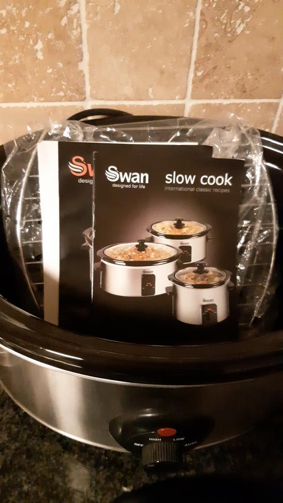 Swan crockpot, Ophalen of Verzenden, Nieuw, Overige materialen, Pot, Bus of Blik