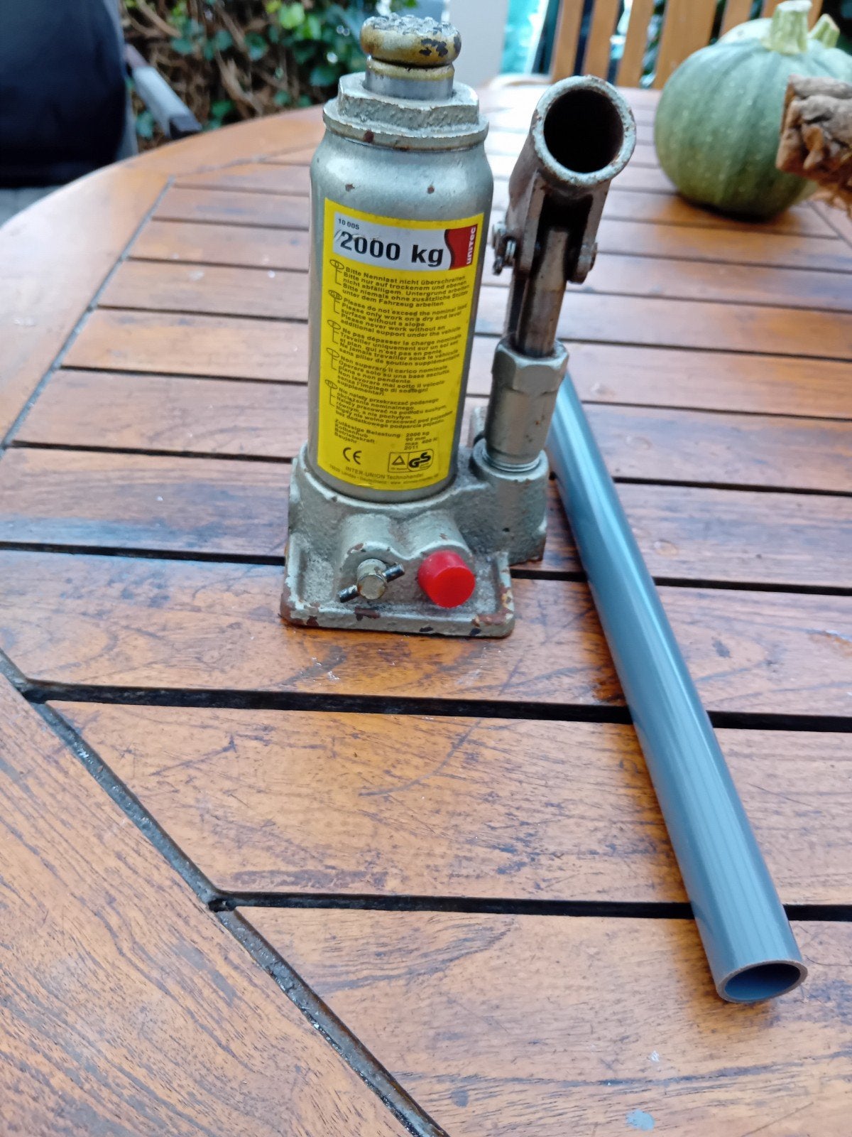 Potkrik 2000 kg - Hydraulisch, Ophalen
