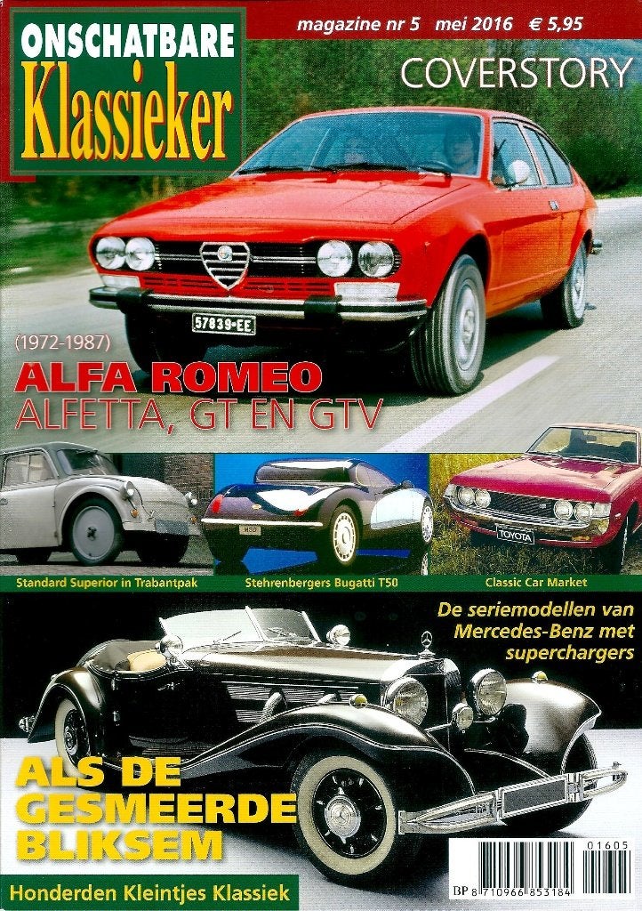 Onschatbare Klassieker reportage Alfetta en Alfa GT en GTV, Boeken, Ophalen of Verzenden, Gelezen, Alfa Romeo