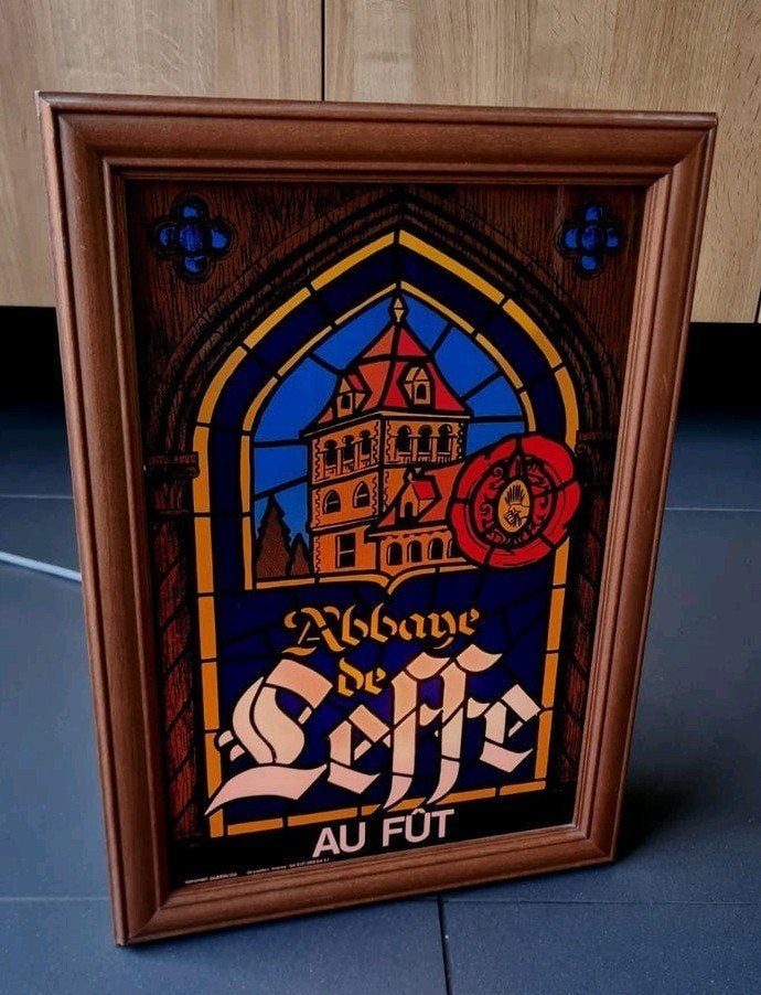 Leffe Lichtreclame, Verzamelen, Ophalen, Zo goed als nieuw, Lichtbak of (neon) lamp