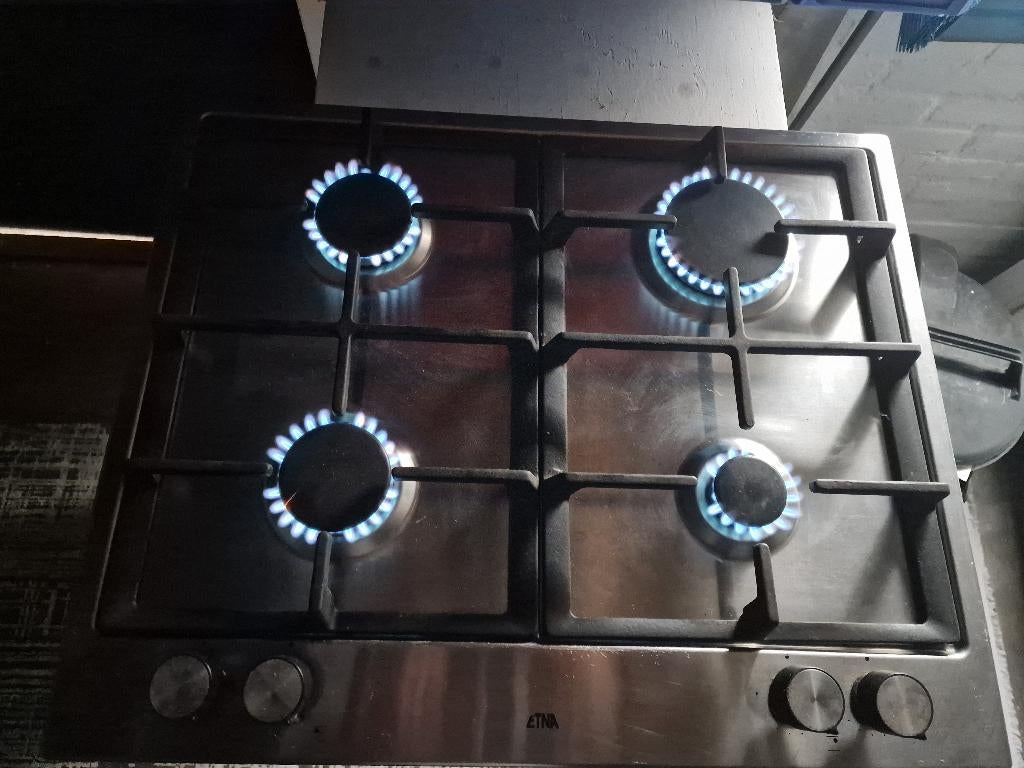 TE koop kookplaat ETNA op butaan propaan lpg, Gebruikt, Verzenden, 4 kookzones, Inbouw