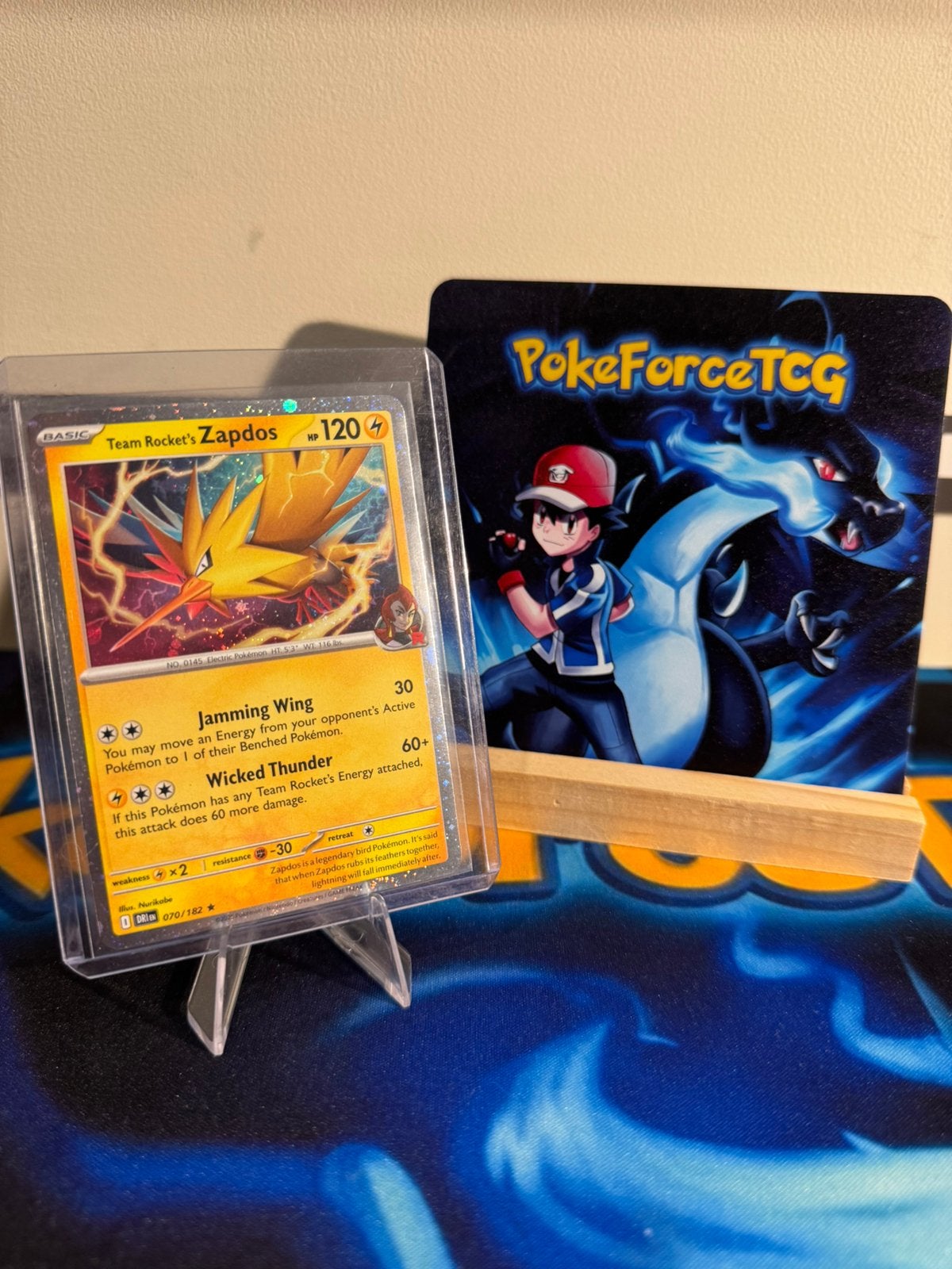 Pokémon | Team Rocket’s Zapdos | Cosmos Holo! | 070/182, Ophalen of Verzenden, Zo goed als nieuw