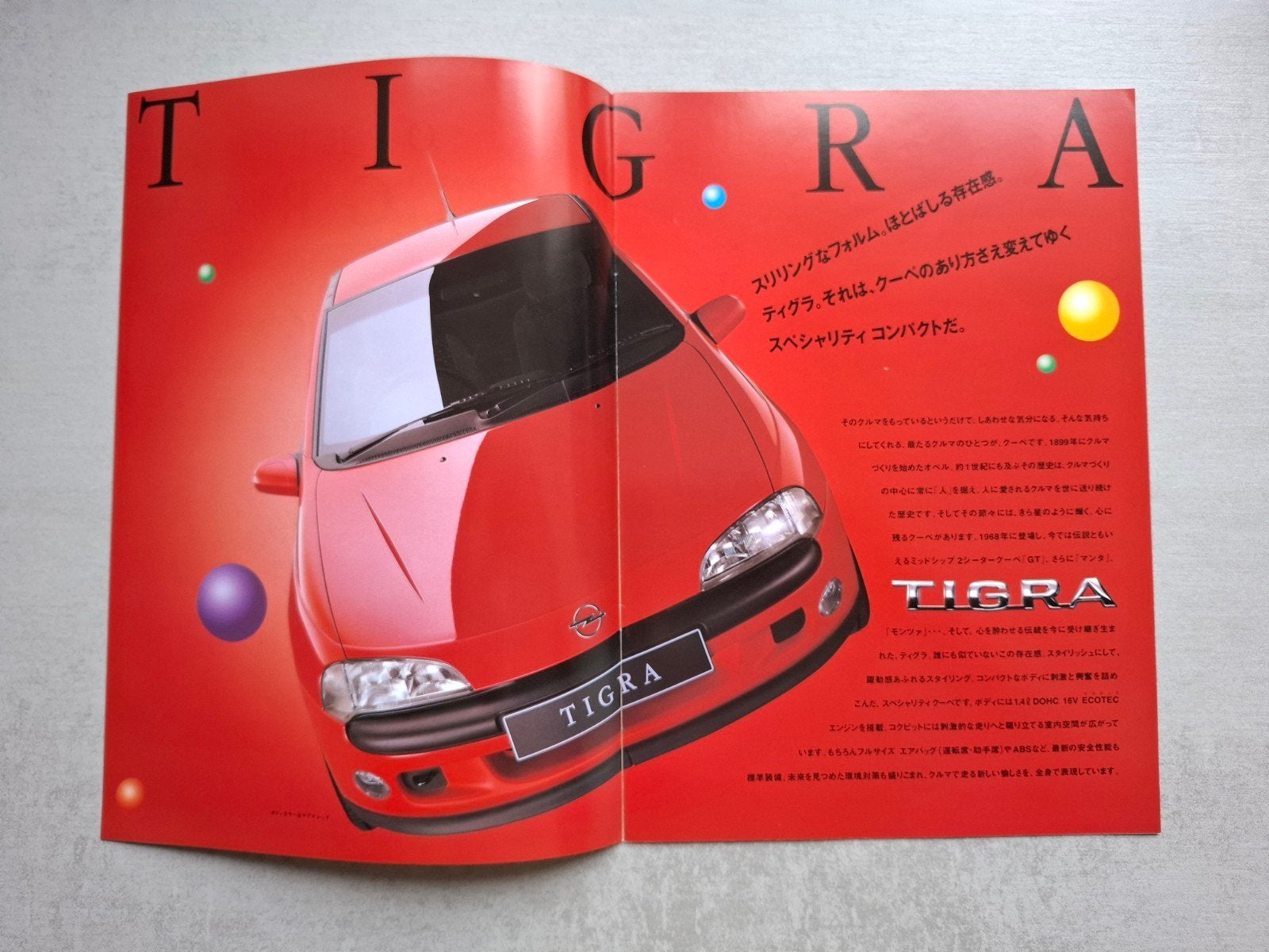 Japanse Opel Tigra brochure - 1996, Ophalen of Verzenden