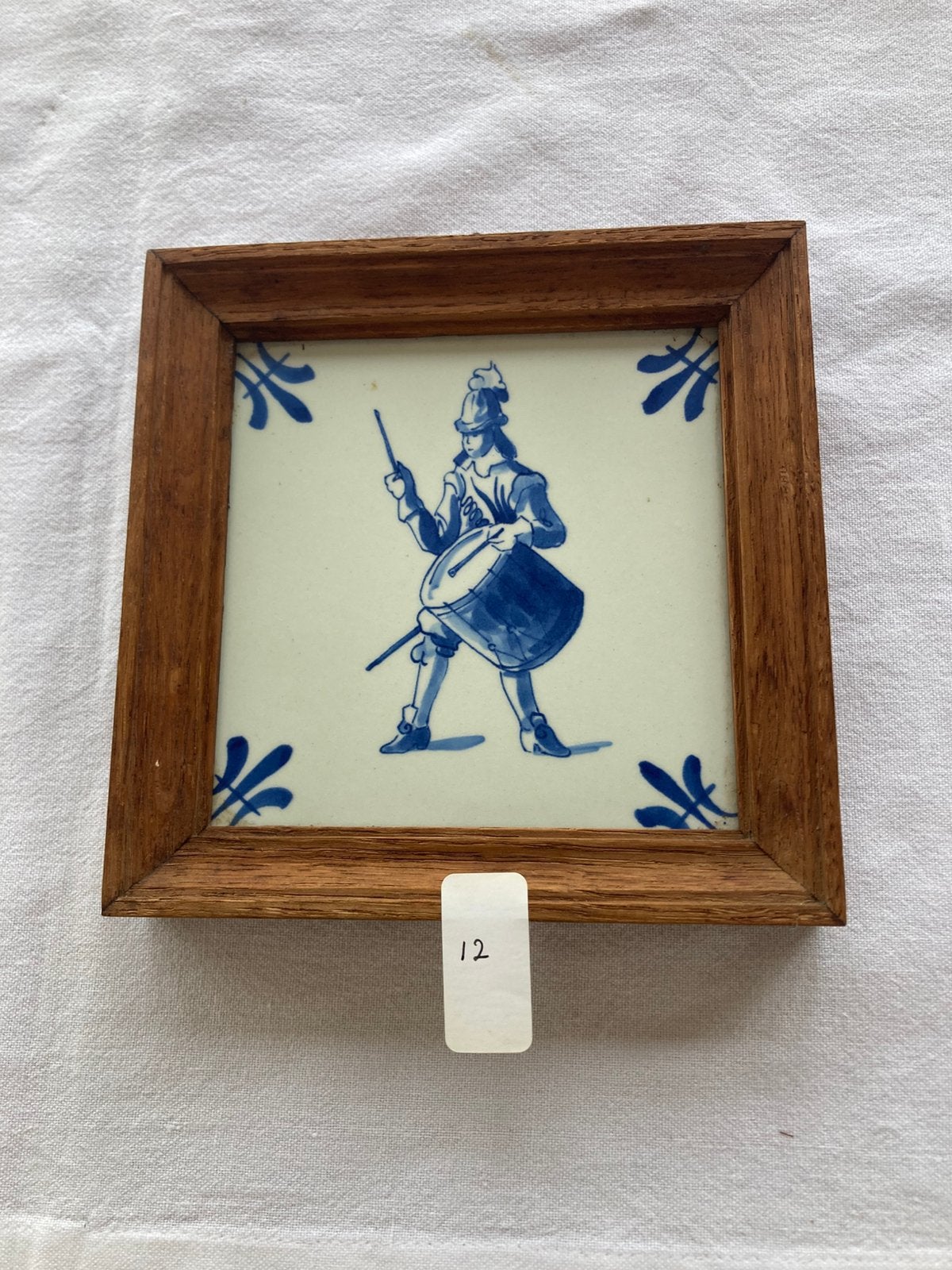 Porceleyne Fles Tegeltje - Tamboer 15e Taptoe Delft 1968, Antiek en Kunst, Ophalen