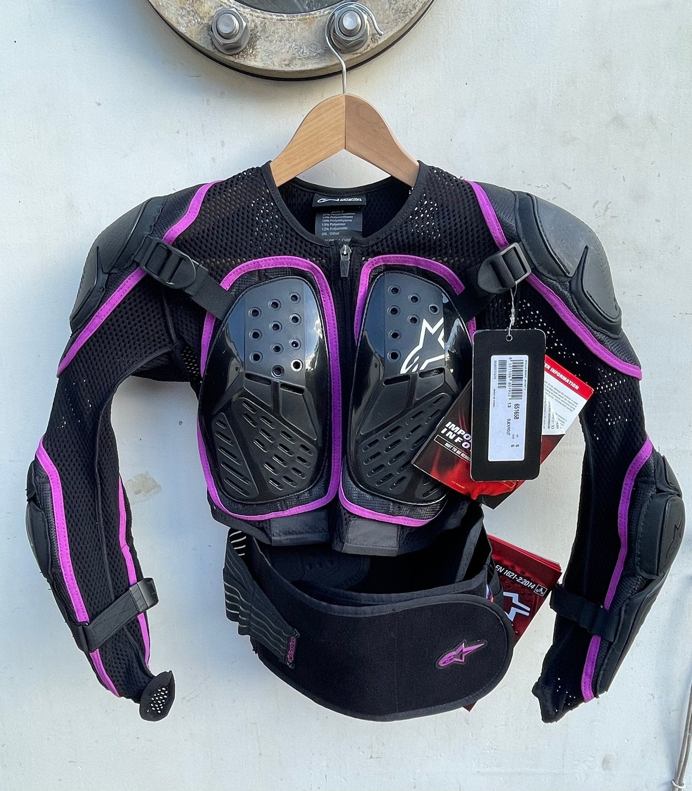 Alpinestars bionic stella jacket dames bodyprotector maat S, Ophalen of Verzenden, Nieuw met kaartje, Dames, Jas | textiel