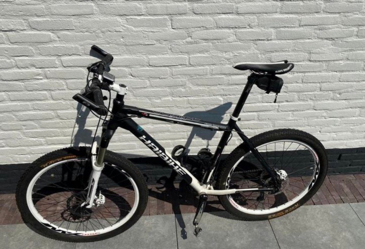 Haibike Mountainbike - Zwart/Wit, Goede Staat, Gebruikt, Hardtail, Heren, Schijfrem