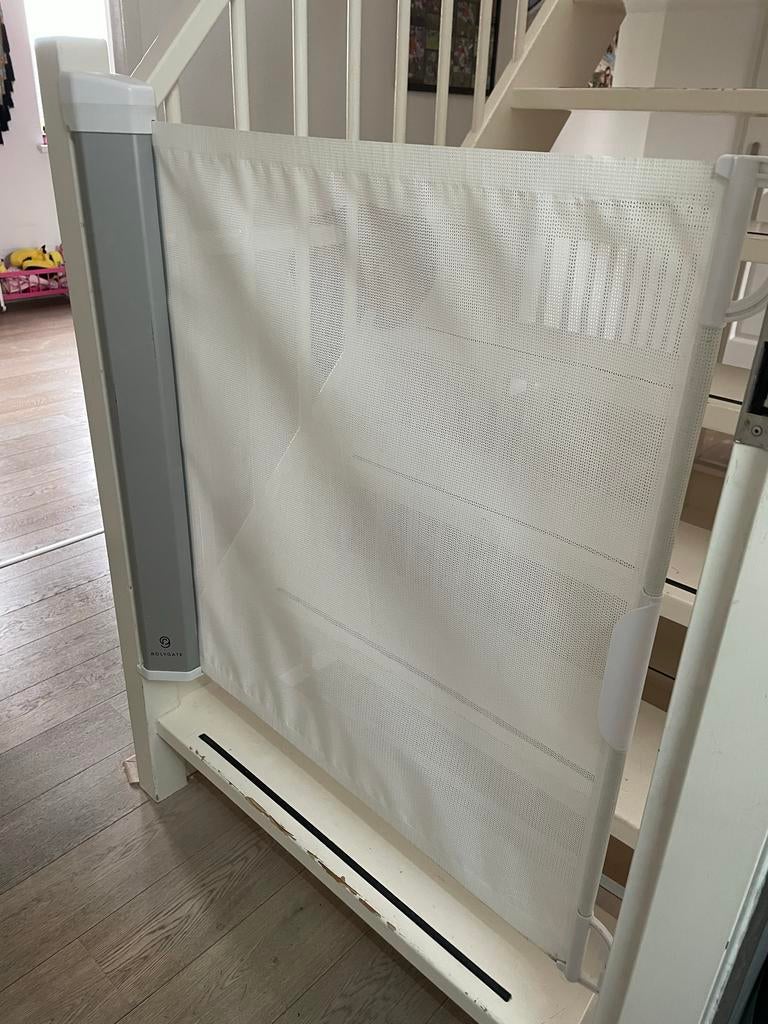 A3 Rolygate Oprolhekje - Wit, uitschuifbaar, Ophalen, Overige materialen, Gebruikt, 100 tot 115 cm