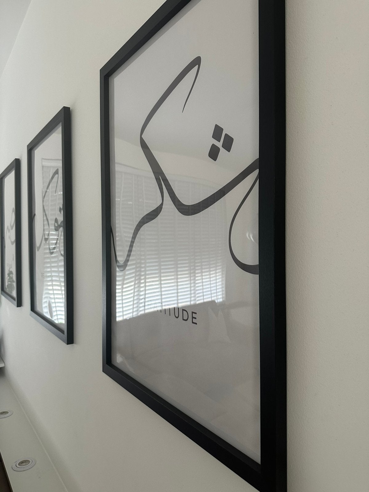 3 fotolijsten incl poster, Ophalen, Zo goed als nieuw, Rechthoekig