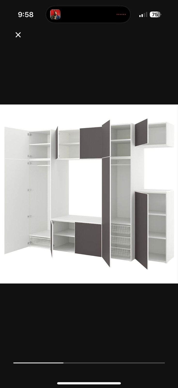 Grote IKEA Platsa kledingkast - Zo goed als nieuw, Huis en Inrichting, Kasten | Kledingkasten, Ophalen, Overige materialen, Zo goed als nieuw