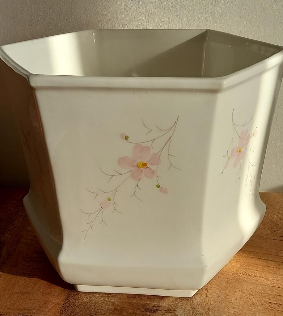 Vintage bloempot RWS Creazione D'Arte Esclusiva, Gebruikt, Binnen, Minder dan 40 cm, Overige vormen