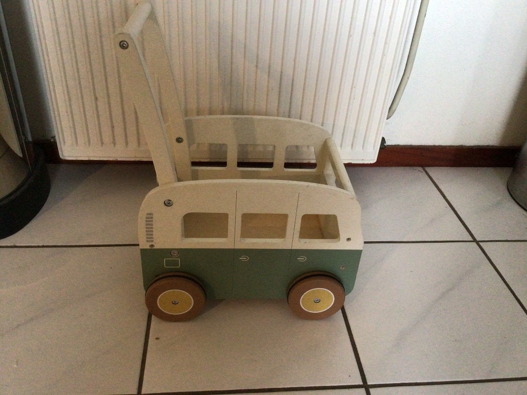 Little Dutch, houten duwkarretje, model BUS, Ophalen, Gebruikt, Duw- of Trekspeelgoed