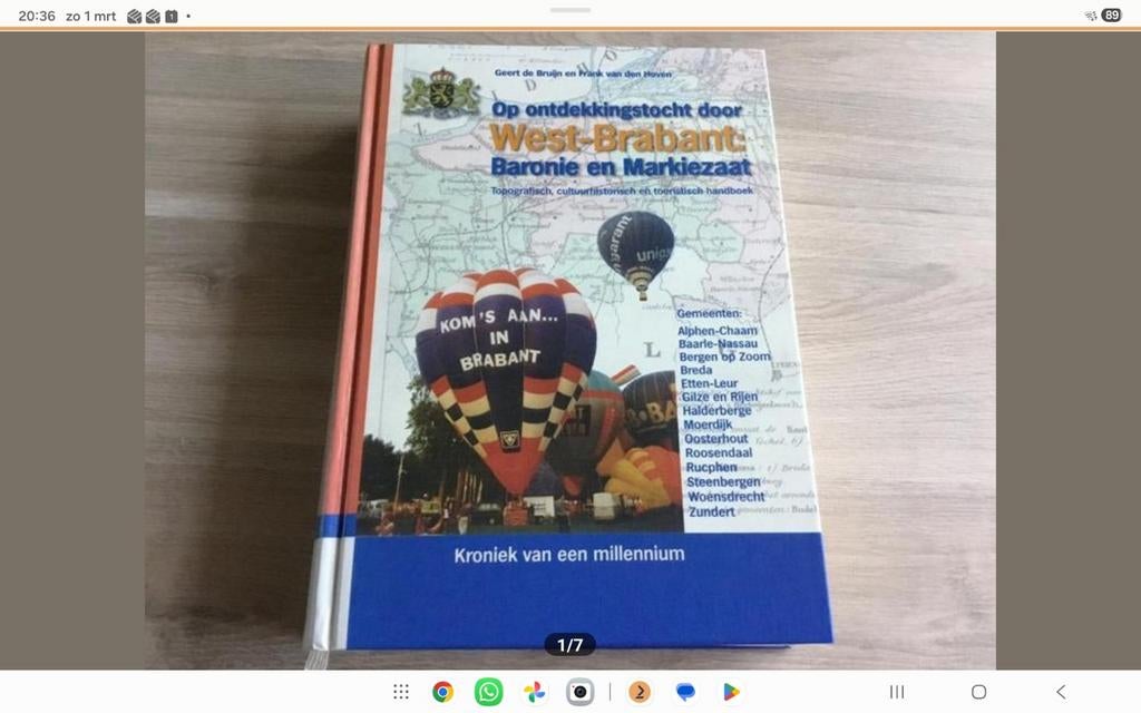 West-Brabant Baronie Markiezaat Reisgids, Overige merken, Ophalen of Verzenden, Zo goed als nieuw, Reisgids of -boek