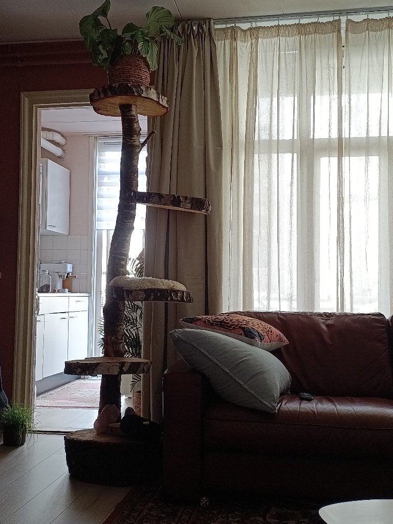 Natuurlijke kattenboom, Ophalen, Zo goed als nieuw, Krabpaal