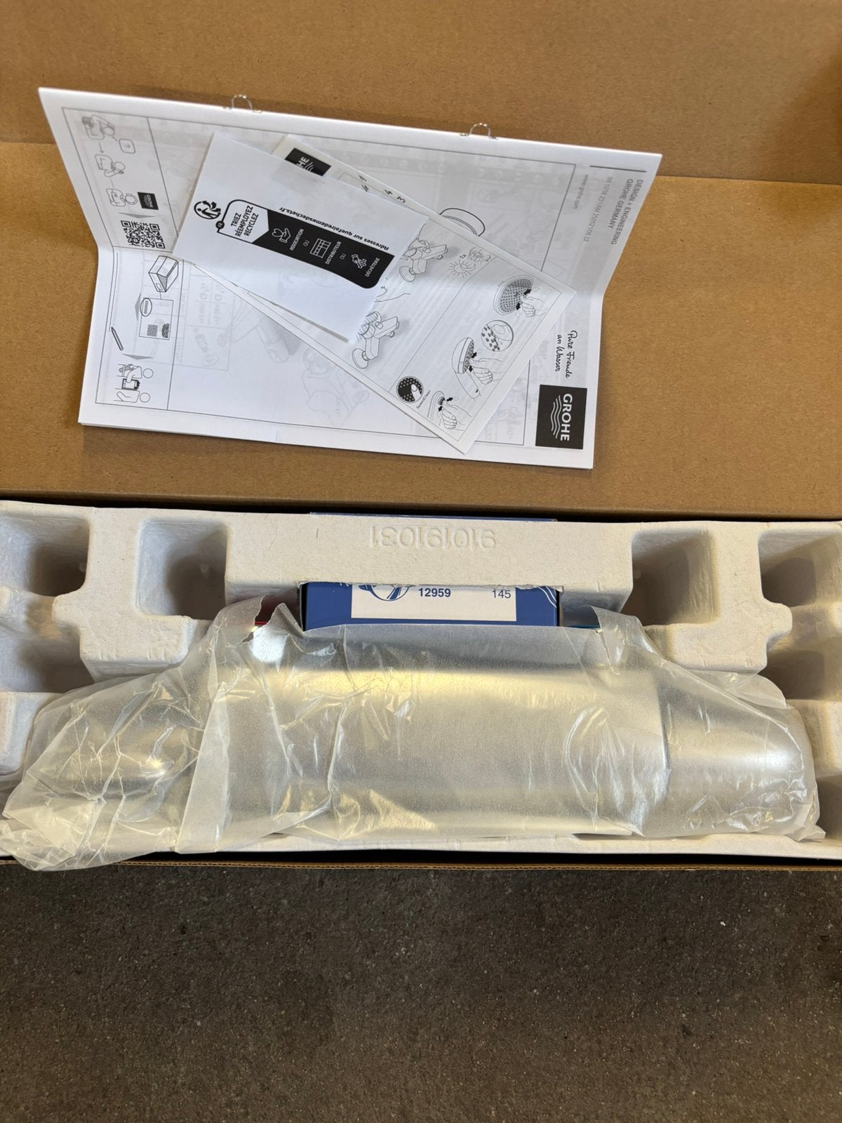 Grohe Grohtherm 1000 douche thermostaatkraan nieuw, Doe-het-zelf en Verbouw, Sanitair, Ophalen of Verzenden, Nieuw, Koper, Douche