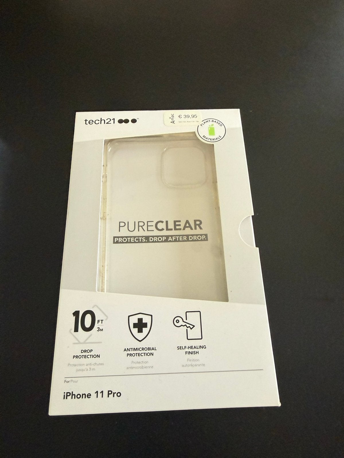 Tech21 Pure Clear Hoesje voor iPhone 11 Pro - Transparant, Kunststof, IPhone 11 Pro, Verzenden, Overige merken