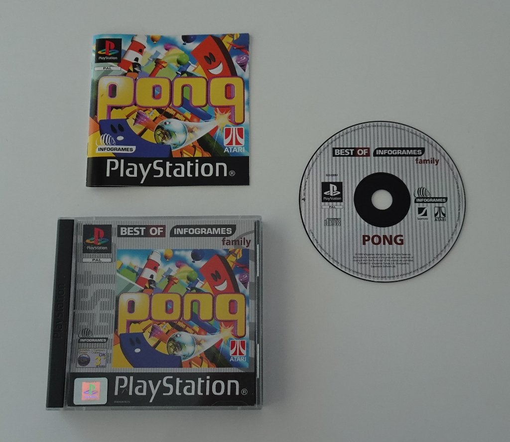 Pong compleet voor Sony PlayStation, 1 speler, Ophalen, Zo goed als nieuw, Vanaf 3 jaar