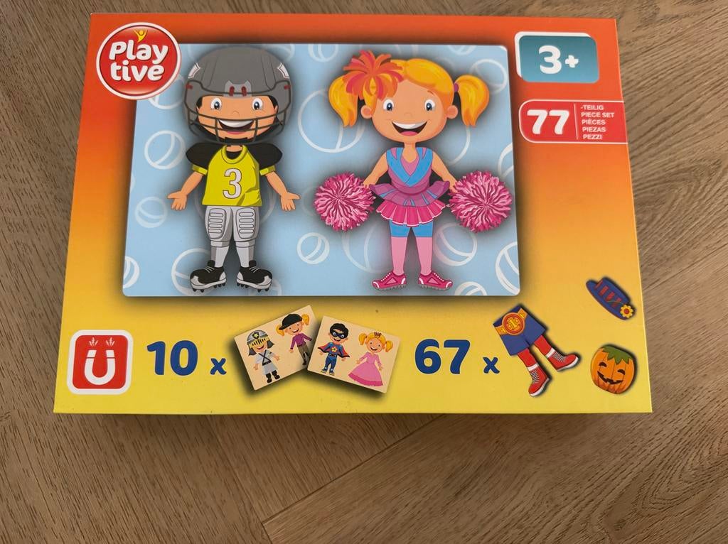 Play Tive Magnetisch Aankleedspel - 77 Stukjes, Kinderen en Baby's, Ophalen of Verzenden, Meer dan 50 stukjes, Zo goed als nieuw