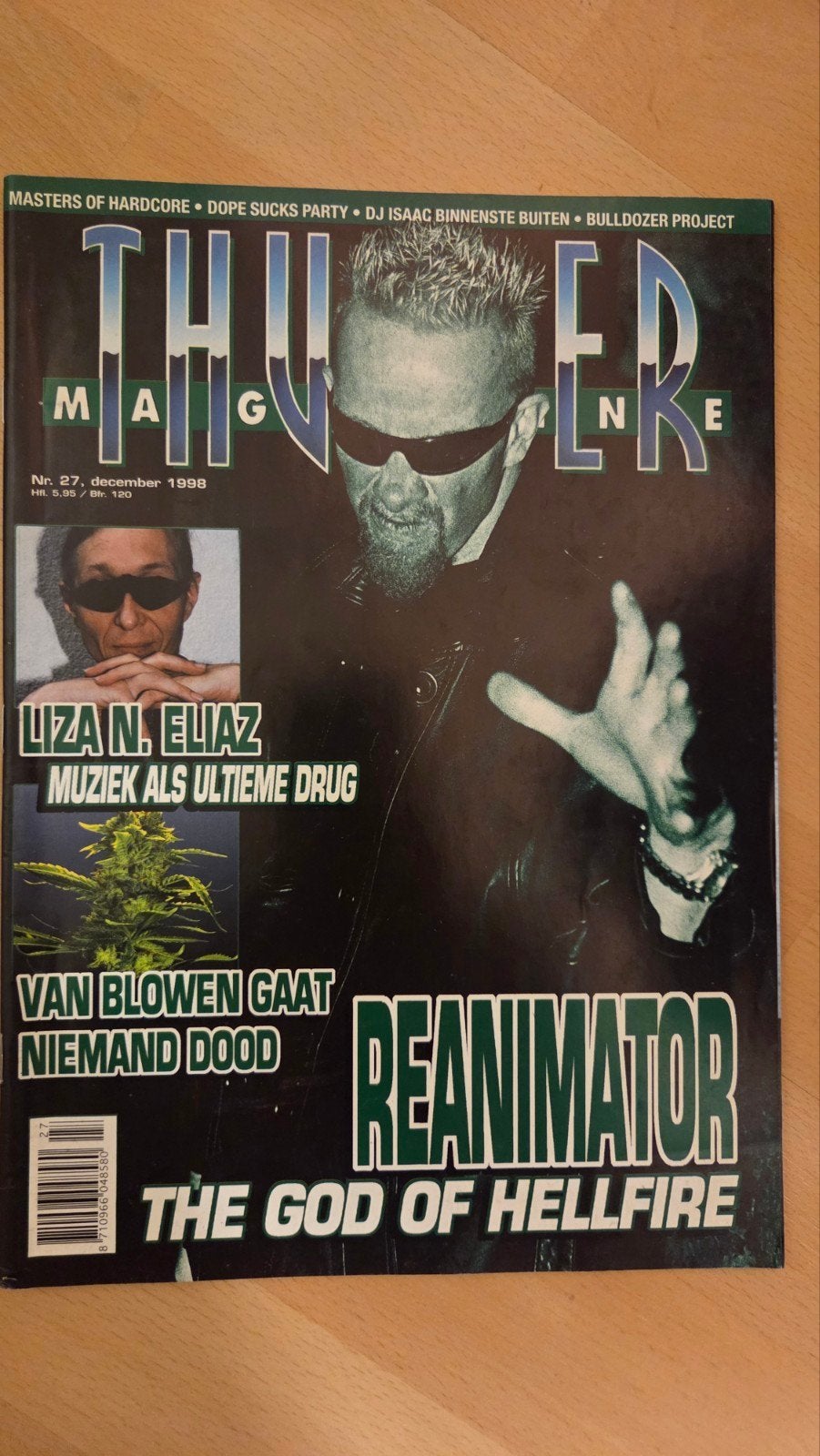 Thunder Magazine Nr. 27 - December 1998 - Hardcore, Verzenden, Gelezen, Muziek, Film of Tv