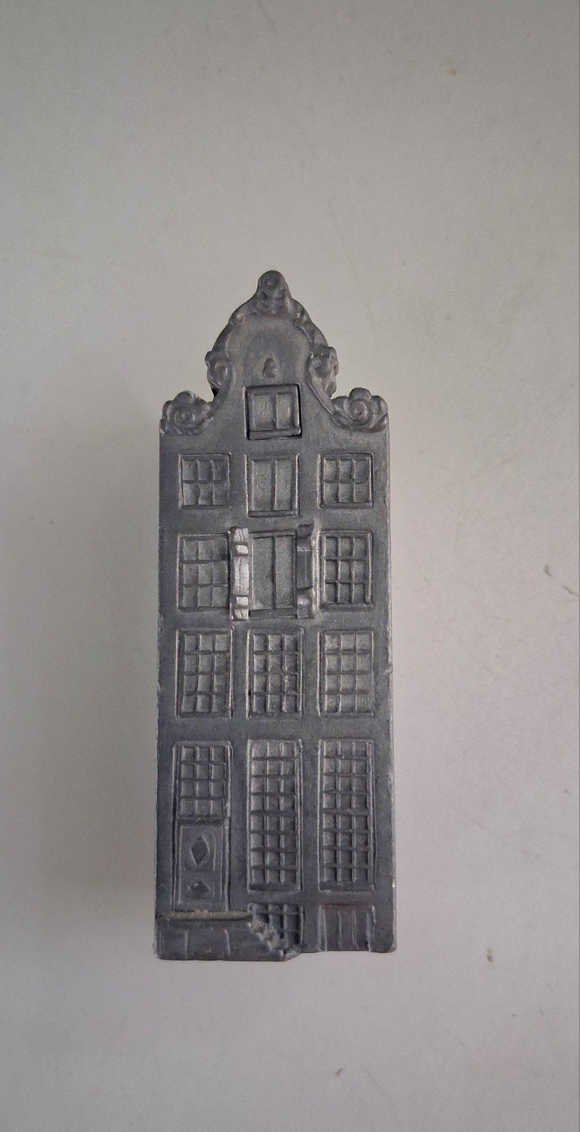 grachtenpand, tin,6.5 cm hoog, Ophalen of Verzenden, Zo goed als nieuw