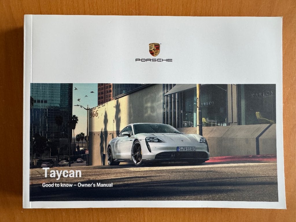 Gebruikershandleiding Porsche Taycan, Engels 2022, Ophalen of Verzenden