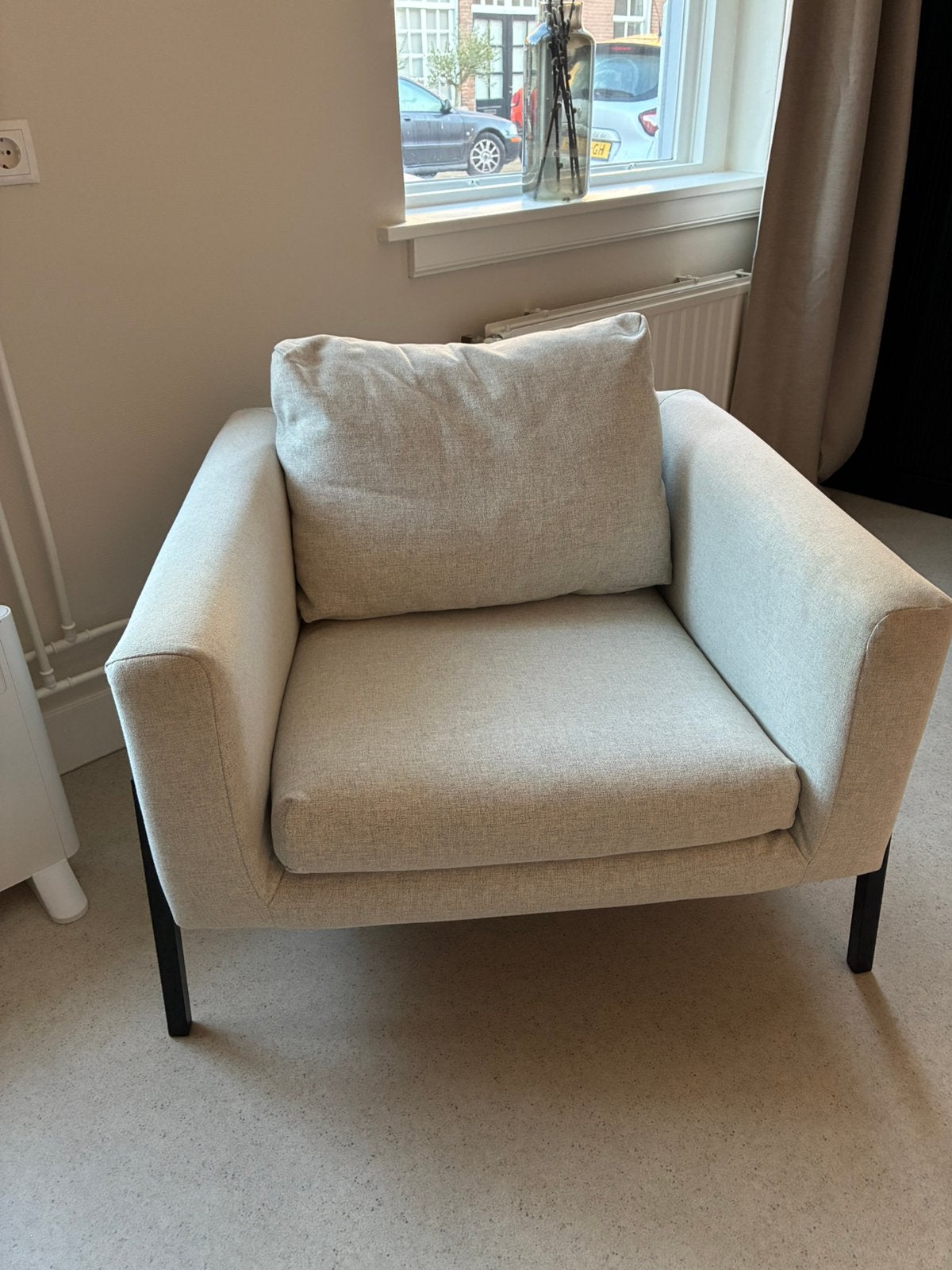 Stoel Ikea Koarp, Huis en Inrichting, Ophalen, 75 tot 100 cm, Zo goed als nieuw, Stof