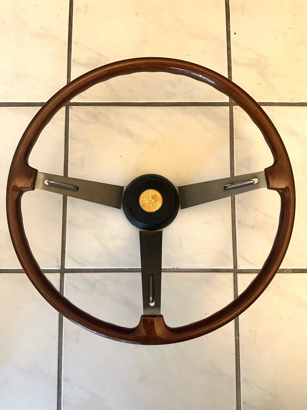 Alfa Romeo Hellebore Stuur - Klassiek Hout en Metaal, Ophalen of Verzenden, Gebruikt, Alfa Romeo