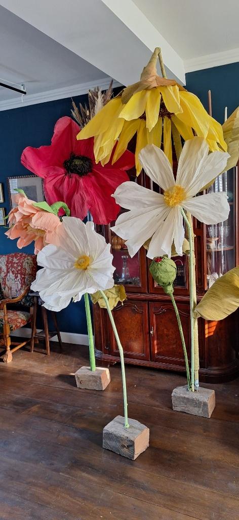 Mega grote reuze papieren bloemen decoratie, Ophalen, Gebruikt, Meerkleurig, Overige stijlen