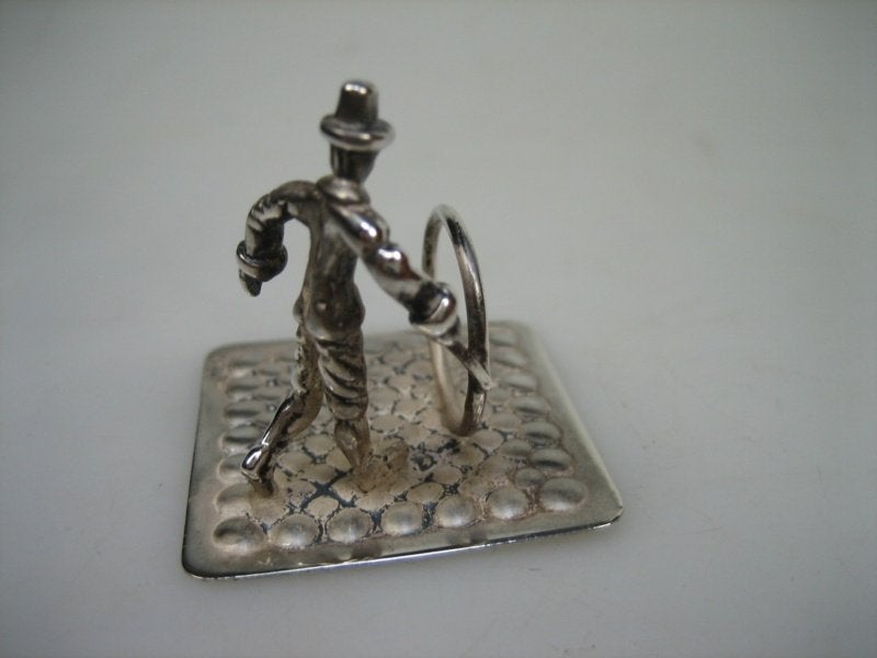 Zilver Miniatuur hoepelaar Amsterdam 1977 zilversmid Lesener, Verzenden, Zilver