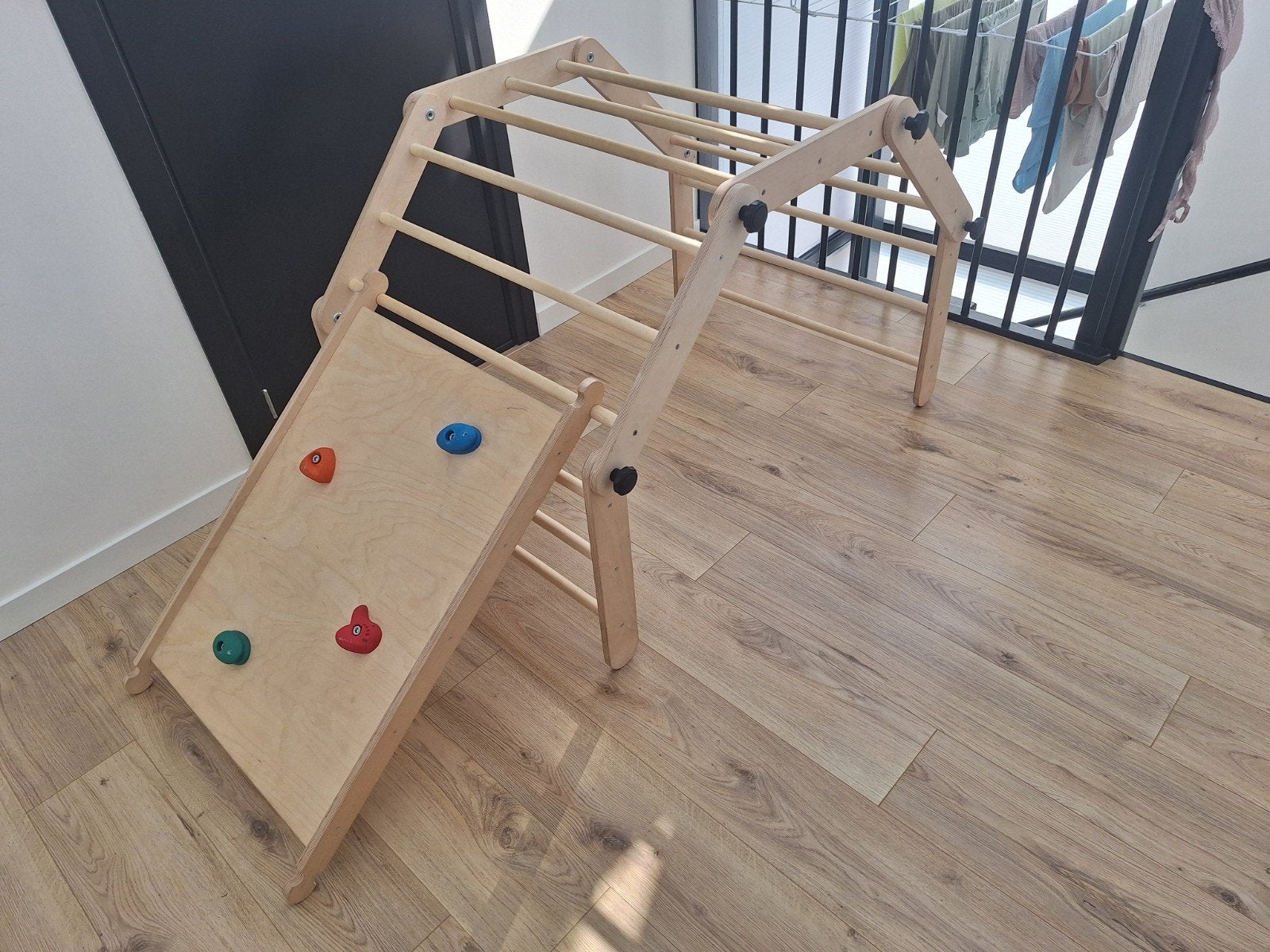 Klimrek voor binnen, Kinderen en Baby's, Speelgoed | Houten speelgoed, Ophalen, Zo goed als nieuw, Overige typen