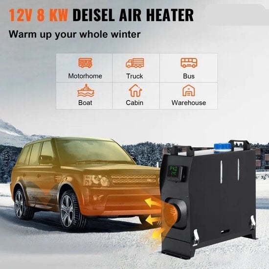 Diesel Kachel - Verwarming - Diesel Kachel - 12V - 8KW - Luc, Corvance B.V., Verzenden, Nieuw, Corvancebol@gmail.com