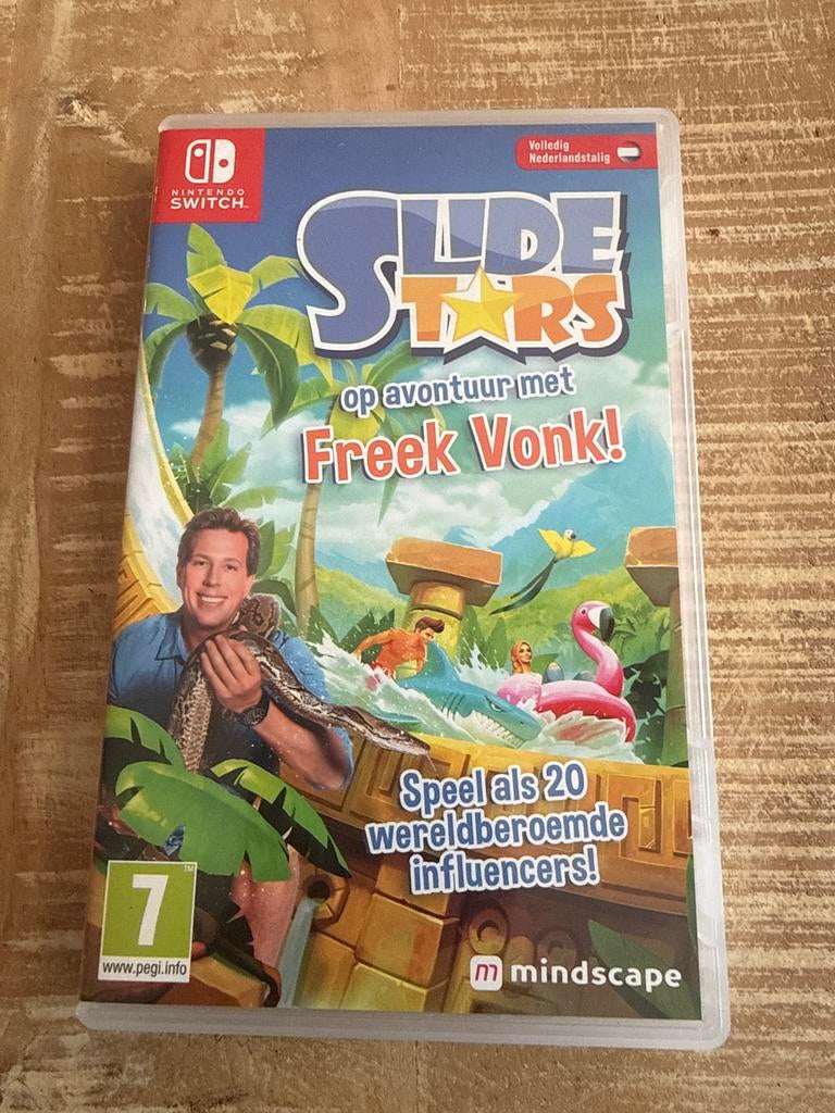 Slide Stars op avontuur met Freek Vonk! (Nintendo Switch), 2 spelers, Eén computer, Zo goed als nieuw, Vanaf 7 jaar