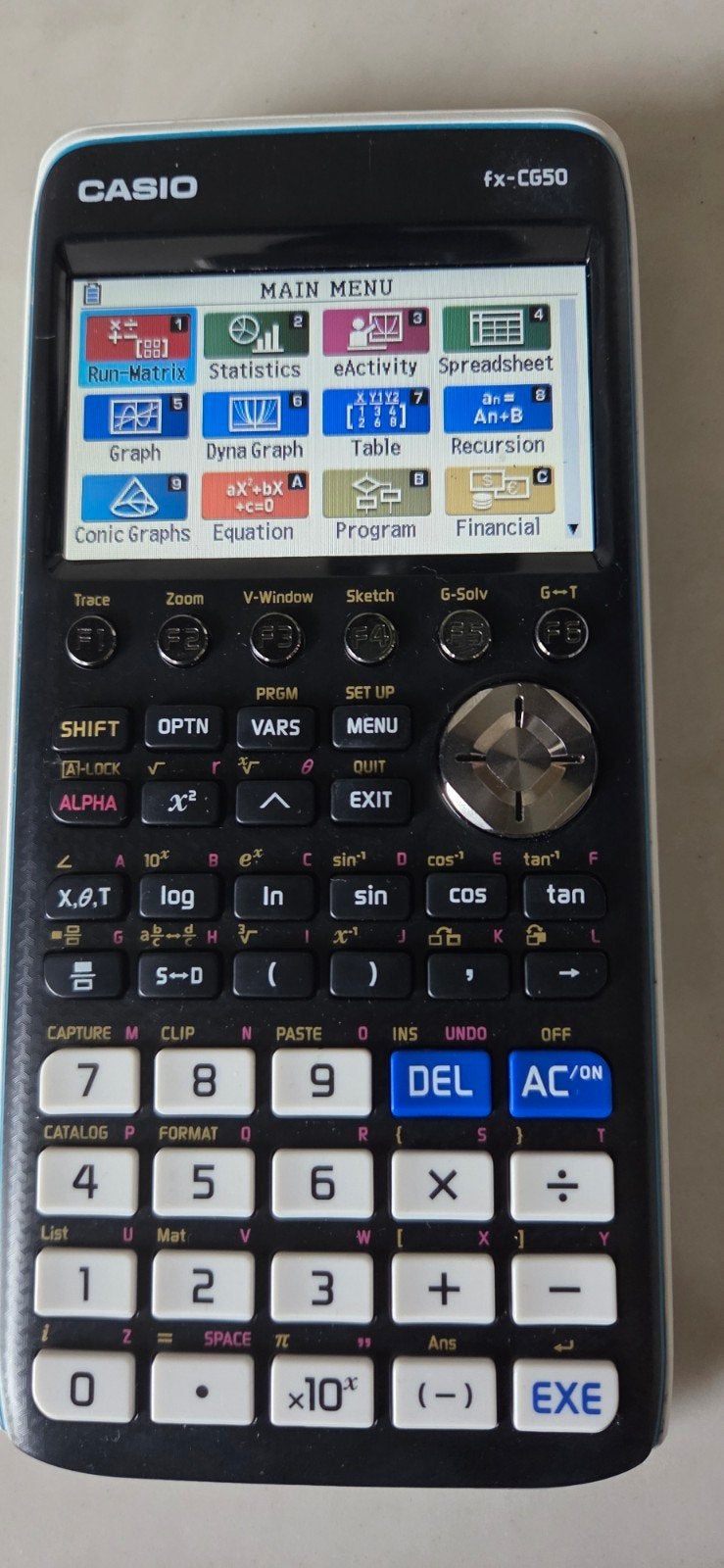 fx CG50 CASIO, Diversen, Rekenmachines, Ophalen of Verzenden, Grafische rekenmachine, Gebruikt