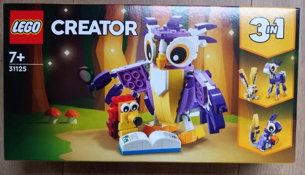 NIEUW LEGO CREATOR 31125 Uil, eekhoorn, haas etc GESEALD, Lego, Nieuw, Ophalen of Verzenden, Compleet