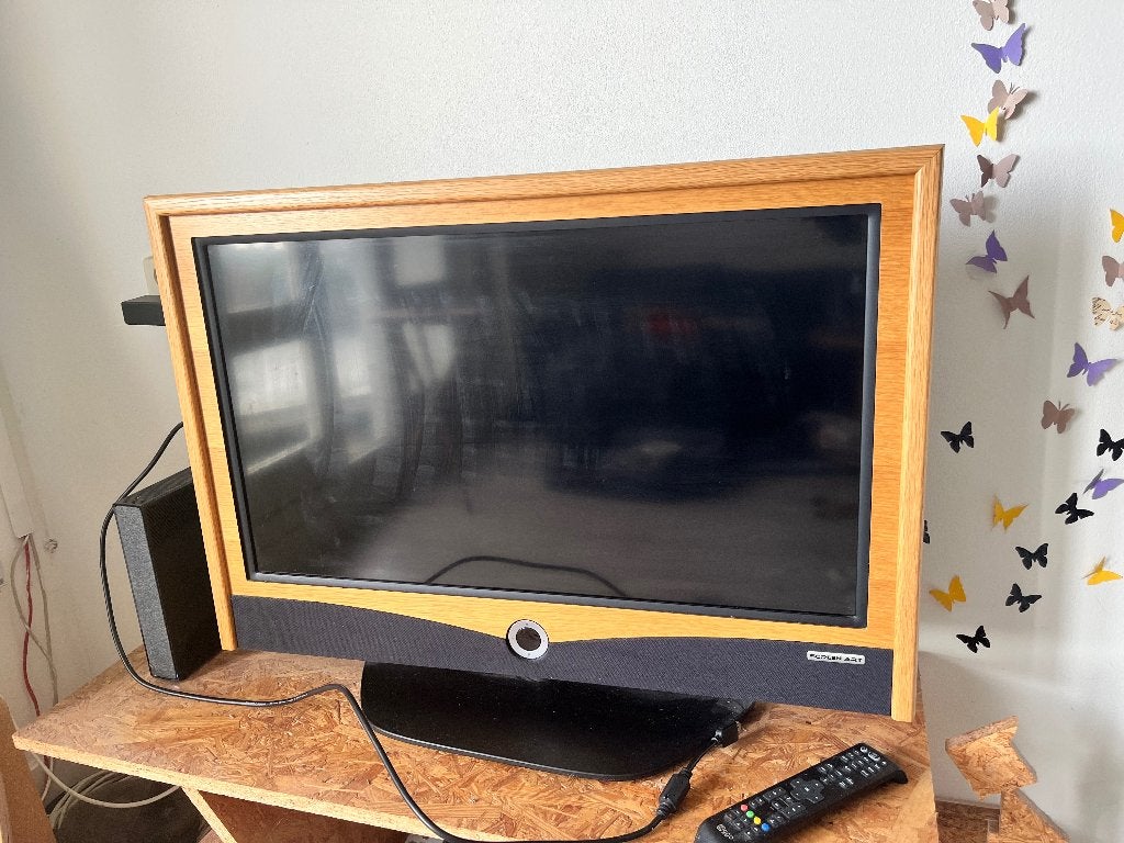 Loewe tv 32 inch - hout, 80 tot 100 cm, 100 Hz, Ophalen, Overige merken