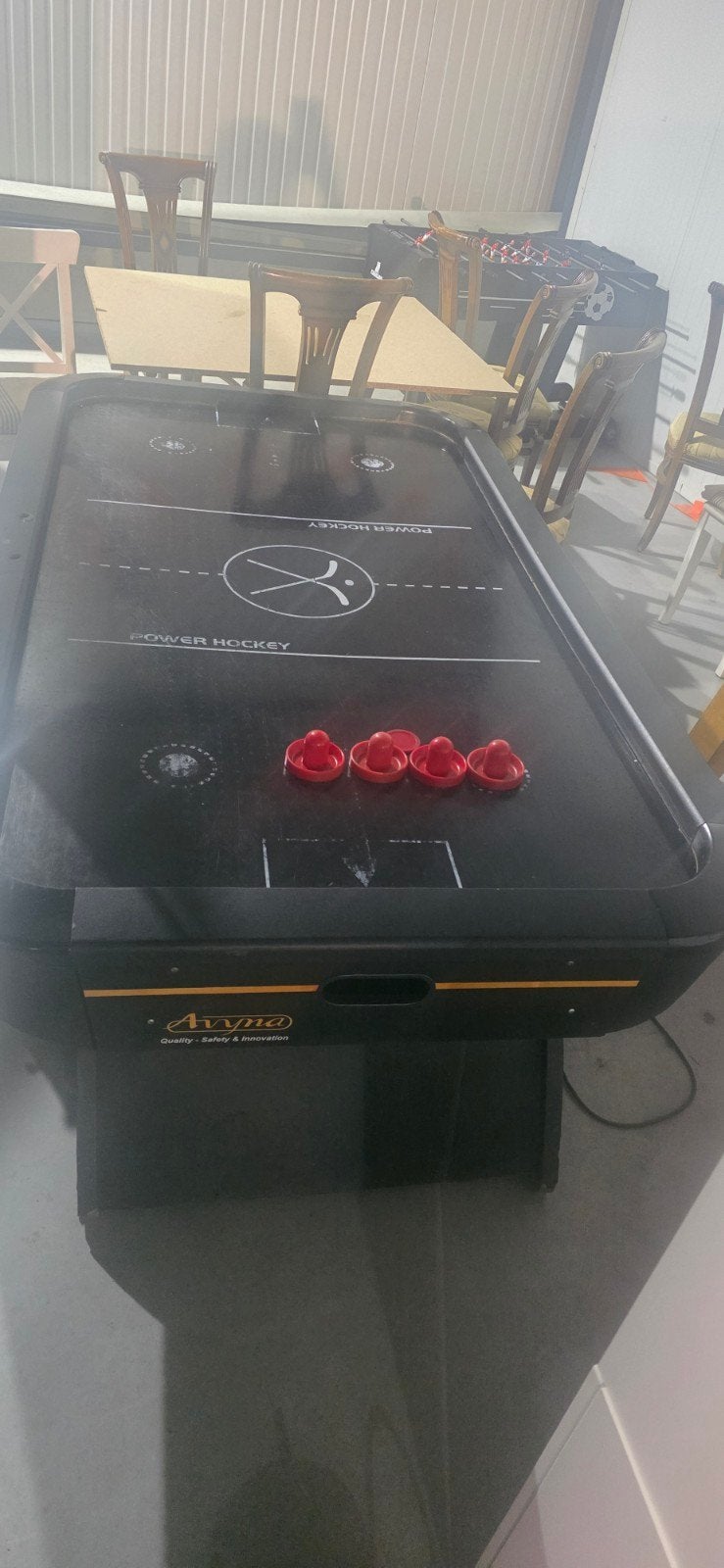 Avyna Power Hockey Airhockeytafel, Ophalen, Keu of Ballen