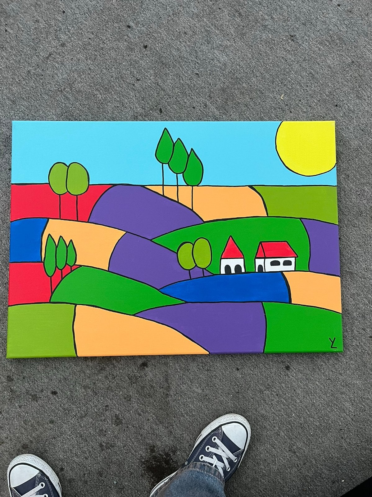 Landschapsschilderij, Antiek en Kunst, Ophalen