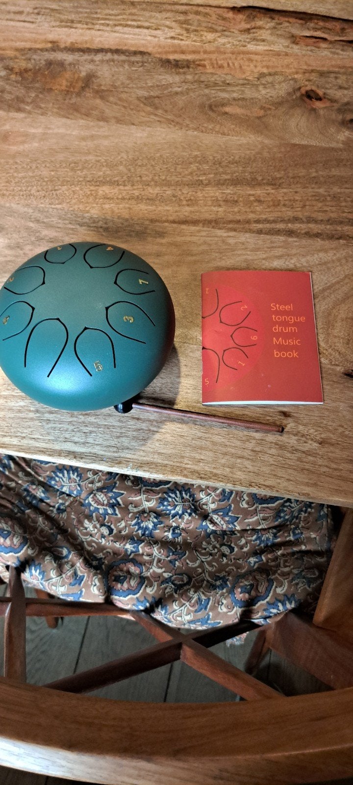 Steel tongue drum met musical book, Ophalen of Verzenden