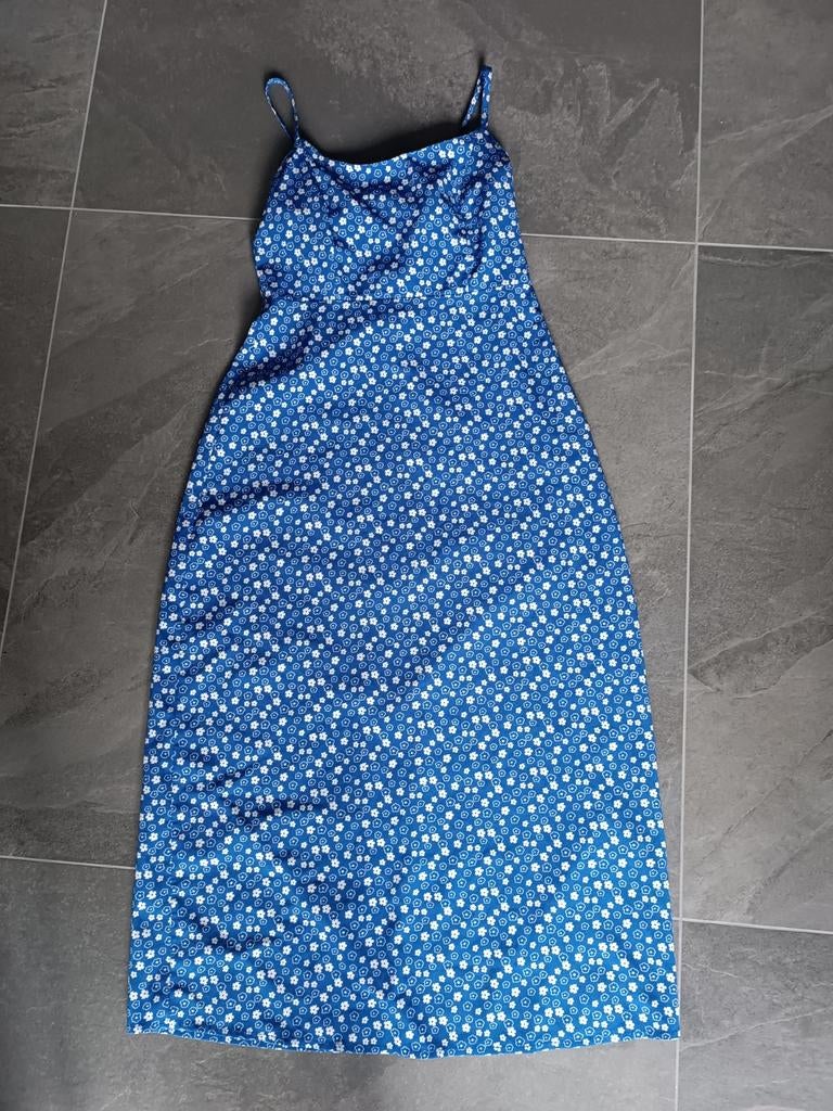 Zomerjurk met spaghettibandjes maat 36, Kleding | Dames, Collusion, Blauw, Ophalen of Verzenden, Zo goed als nieuw